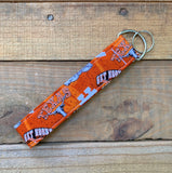 Handmade Wristlet Keychain - Texas Longhorn