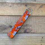 Handmade Wristlet Keychain - Texas Longhorn