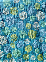 Turquiose Love Baby or Toddler Quilt