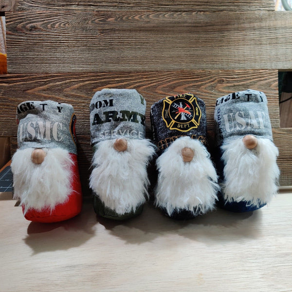 Custom Order Gnomies - Military Branches & Firefighter