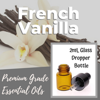 2mL Essential Oil Dropper Bottle - Multiple Scents Available