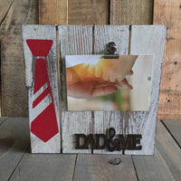 Red Tie Dad & Me Photo Frame