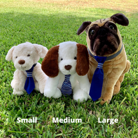 Small Pet Tie - Orange Batik Paw Prints