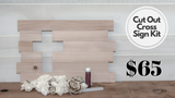 Cut Out Cross Sign Kit