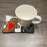 Gingerbread Mug Rugs - Drink Coaster