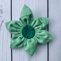 Handmade Flower - Green Brushstrokes