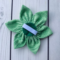 Handmade Flower - Green Brushstrokes