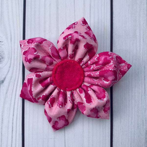 Handmade Flower - Pink Leopard