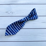 Medium Pet Tie - Blue Stripes