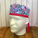Handmade Buttoned Scrub Caps - Succulents