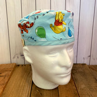 Handmade Buttoned Scrub Caps - Winnie the Pooh
