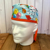 Handmade Buttoned Scrub Caps - Winnie the Pooh