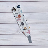 Handmade Buttoned Headbands - Mushrooms
