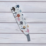 Handmade Buttoned Headbands - Mushrooms