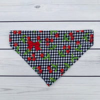 Pet Bandana - Cherry Gingham