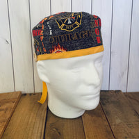 Handmade Buttoned Scrub Caps - Firefighter