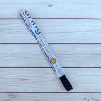 Handmade Buttoned Headbands - Nurses Rock