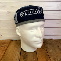 Handmade Buttoned Scrub Caps - Dallas Cowboys
