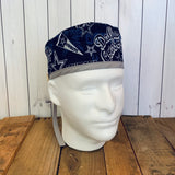 Handmade Buttoned Scrub Caps - Dallas Cowboys Pennant