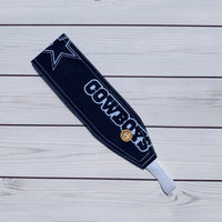 Handmade Buttoned Headbands - Cowboys Fan