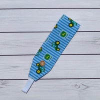 Handmade Buttoned Headbands - John Deer Tractors