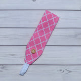 Handmade Buttoned Headbands - Pink Genie