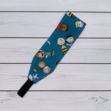 Handmade Buttoned Headbands - The Charlie Brown Gang