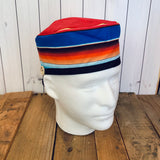 Handmade Buttoned Scrub Caps - Blue Serape