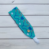 Handmade Buttoned Headbands -  Stethoscope EKG