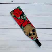 Handmade Buttoned Headbands - Skulls & Roses