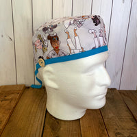 Handmade Buttoned Scrub Caps - Medical Team