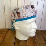 Handmade Buttoned Scrub Caps - Medical Team