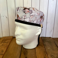 Handmade Buttoned Scrub Caps - Medical Team