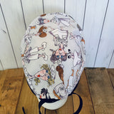 Handmade Buttoned Scrub Caps - Medical Team