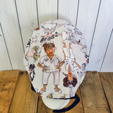 Handmade Buttoned Scrub Caps - Medical Team