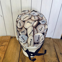 Handmade Buttoned Scrub Caps - Worry Stones