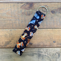 Handmade Wristlet Keychain - Cat Lover