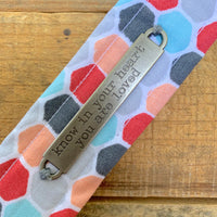 Handmade Wristlet Keychain - Hexagonal Pops
