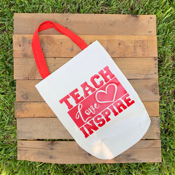 Teachers Tote Bags - Apple