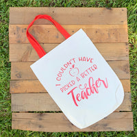 Teachers Tote Bags - Apple