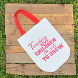 Teachers Tote Bags - Apple