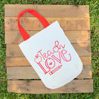 Teachers Tote Bags - Apple