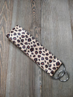 Handmade Wristlet Keychain - Leopard Life