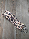 Handmade Wristlet Keychain - Leopard Life