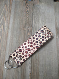 Handmade Wristlet Keychain - Leopard Life