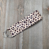 Handmade Wristlet Keychain - Leopard Life