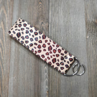 Handmade Wristlet Keychain - Leopard Life