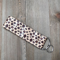 Handmade Wristlet Keychain - Leopard Life