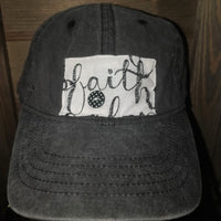 Faded Black Faith Hat