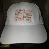 White Breast Cancer Hat